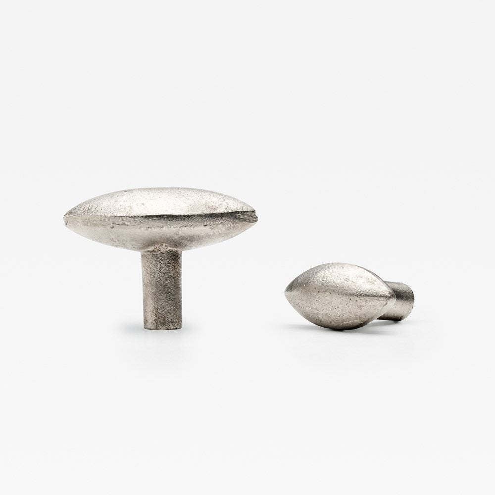 Cast Almond Knob Pewter — view 3