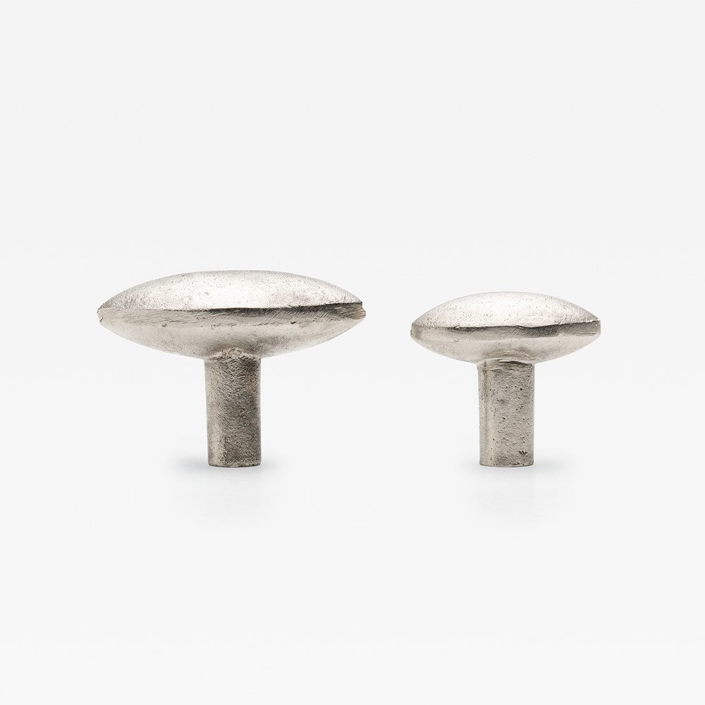 Cast Almond Knob Pewter — view 4