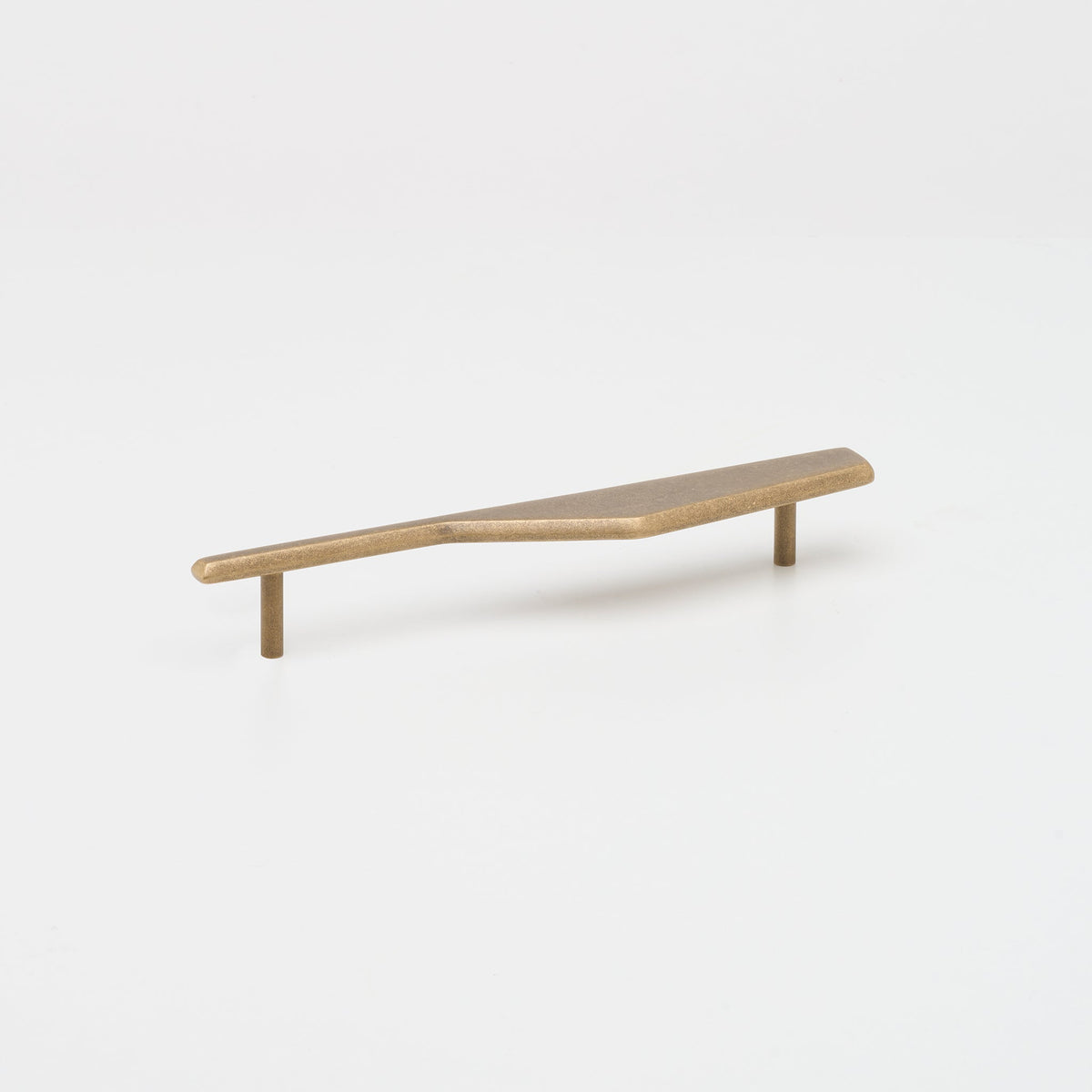 Outline_D Handle Tumbled Brass — view 5