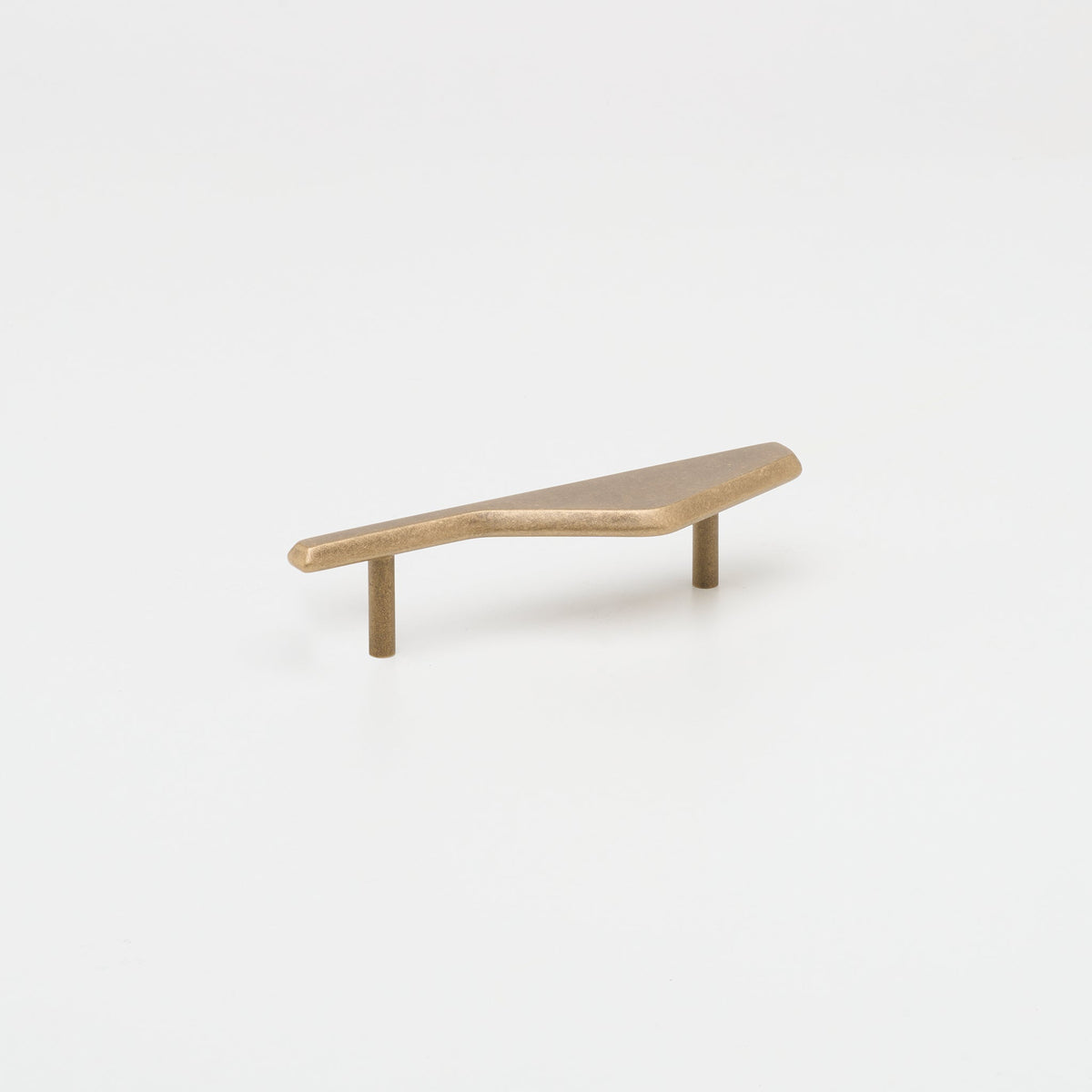 Outline_D Handle Tumbled Brass — view 4
