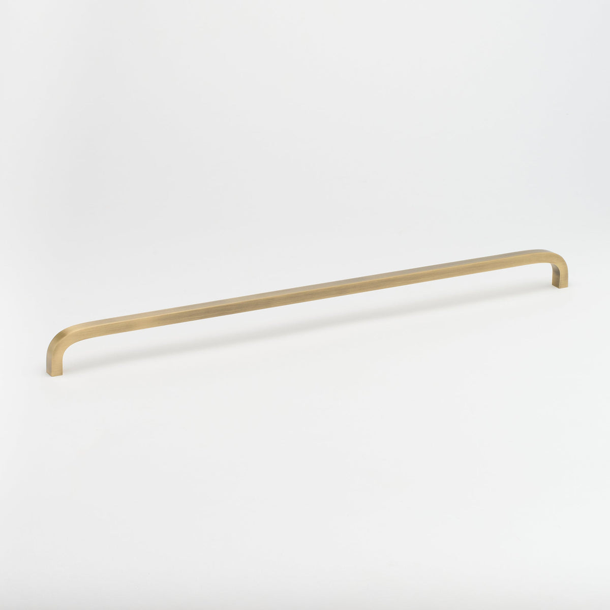 Curve Appliance Pull Aged Brass — view 1