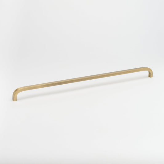 Curve Appliance Pull Aged Brass — view 1