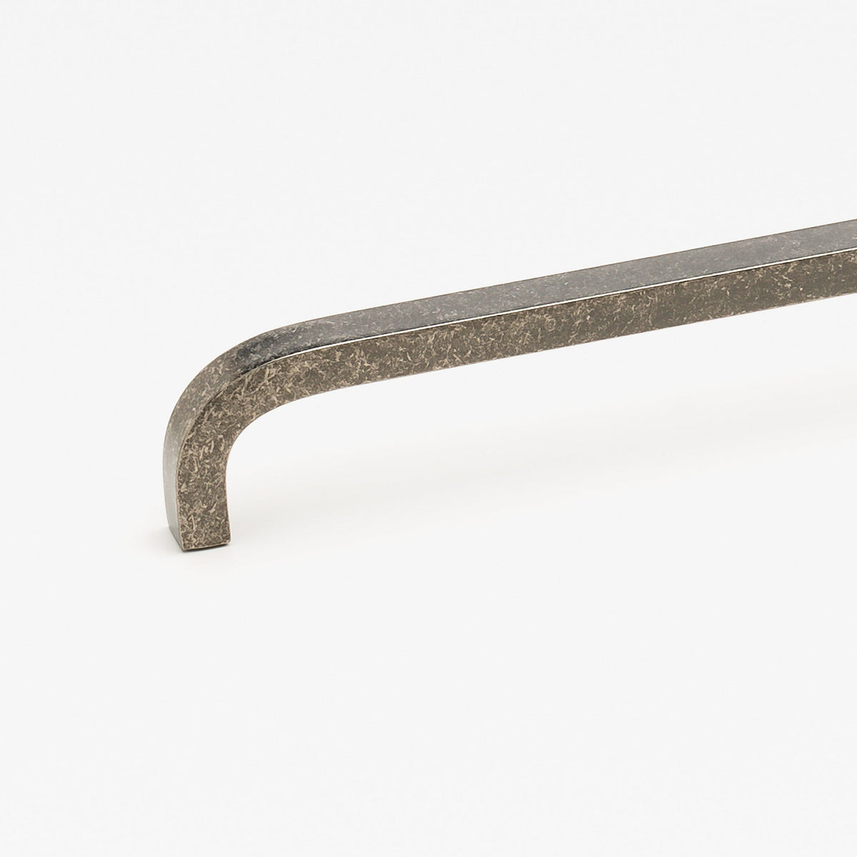 Curve Appliance Pull Tumbled Nickel — view 3