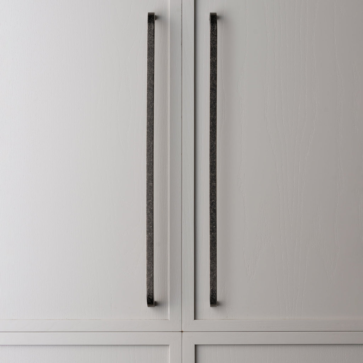 Curve Appliance Pull Tumbled Nickel — view 2