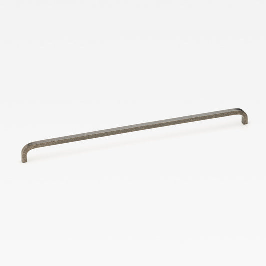Curve Appliance Pull Tumbled Nickel — view 1