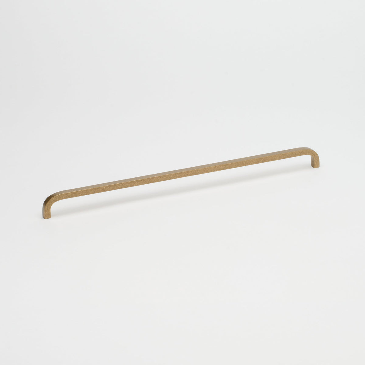Curve Pull Tumbled Brass — view 3