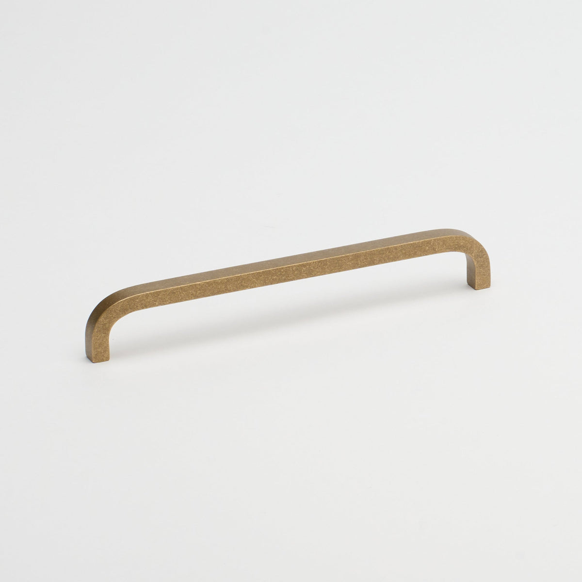Curve Pull Tumbled Brass — view 2