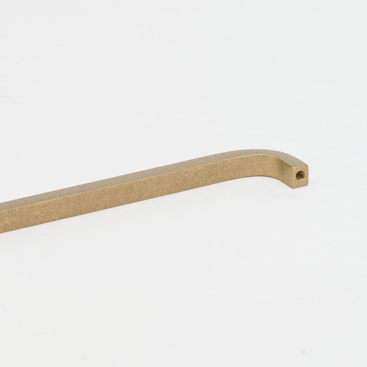 Curve Pull Tumbled Brass — view 5