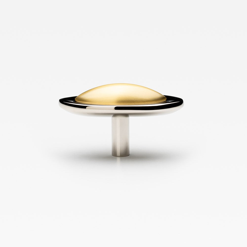 Duet Knob Polished Nickel — view 3