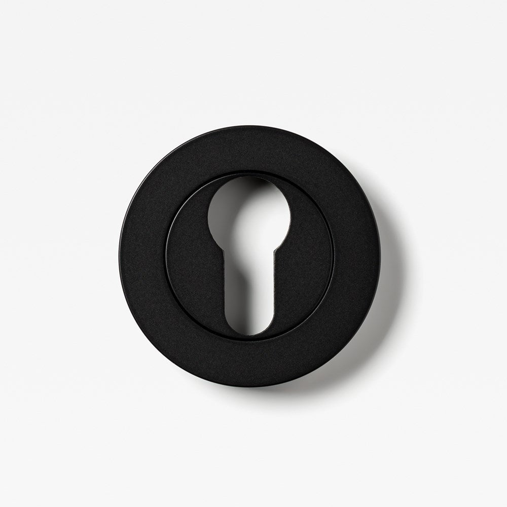 Escutcheon Euro Black — view 2