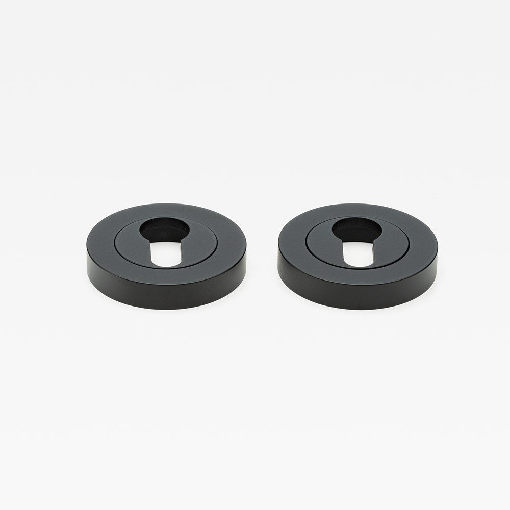 Escutcheon Euro Black — view 1