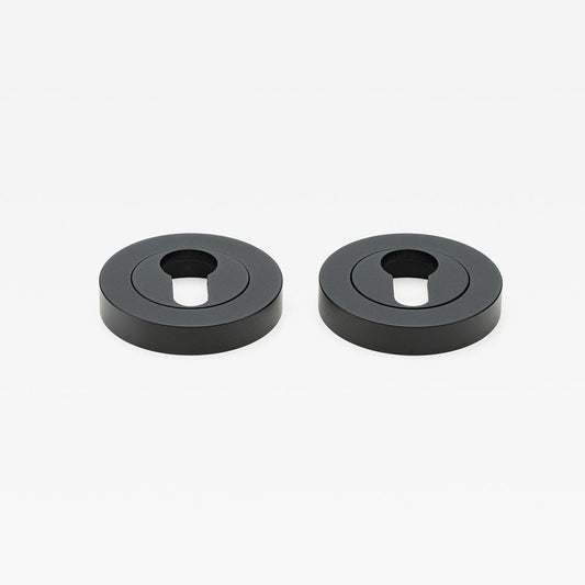 Escutcheon Euro Black — view 1
