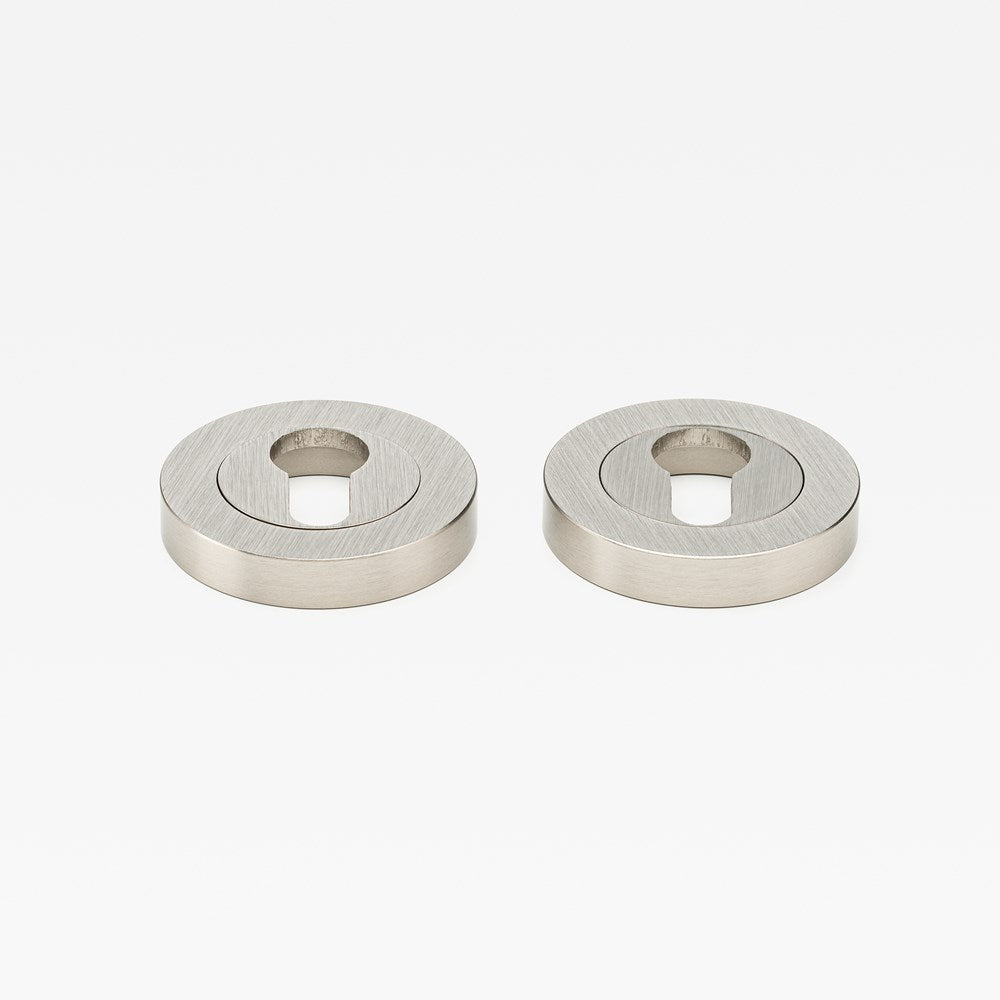 Escutcheon Euro Nickel — view 1