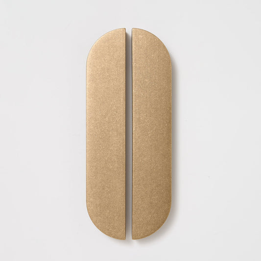Isla Pull Tumbled Brass XL — view 1