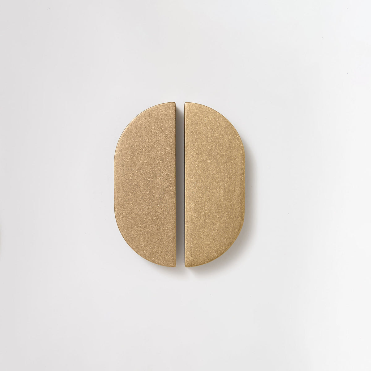 Isla Pull Tumbled Brass — view 1