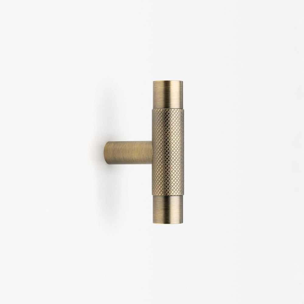 Kintore T-Pull Aged Brass — view 2