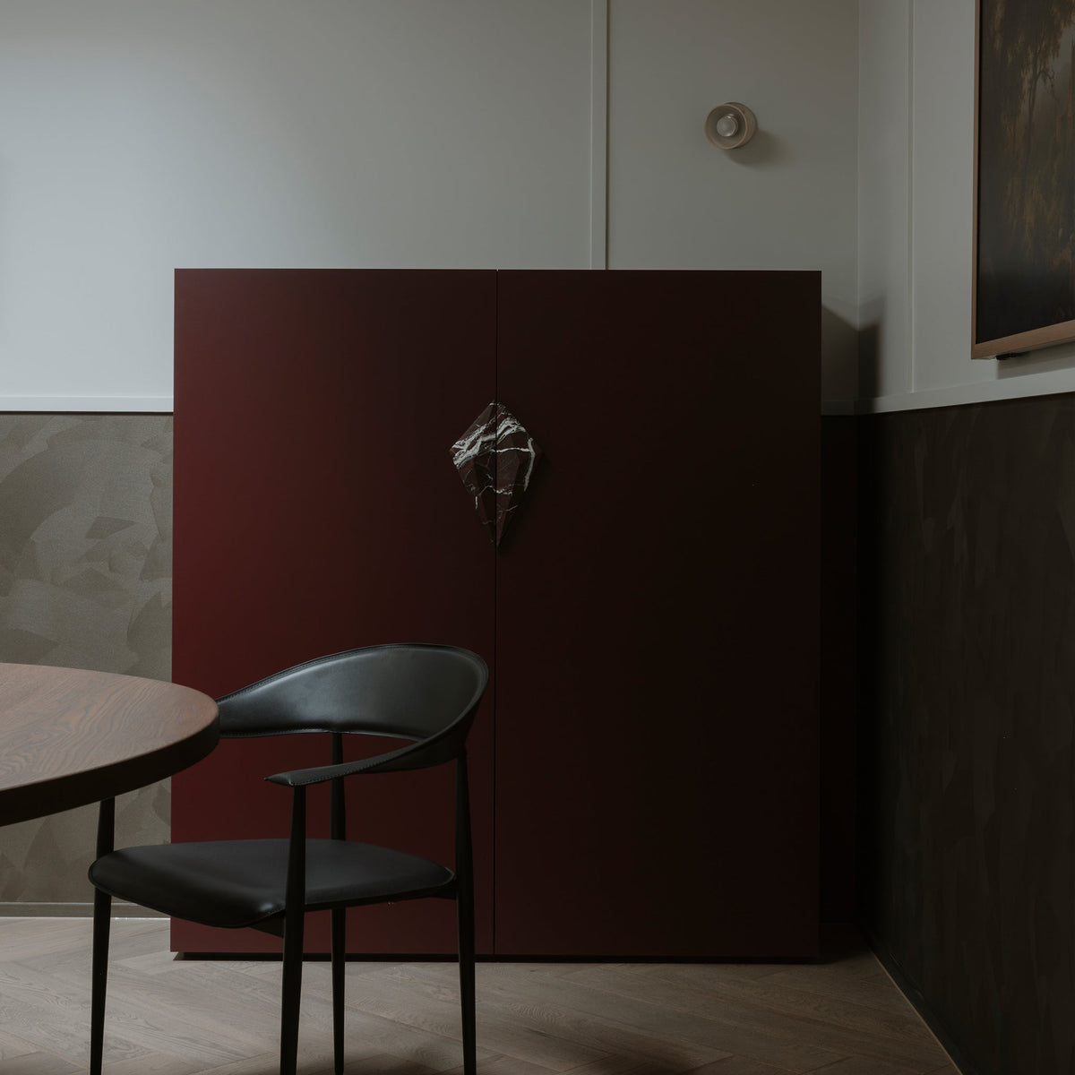 Prism Travertine Handle — view 3
