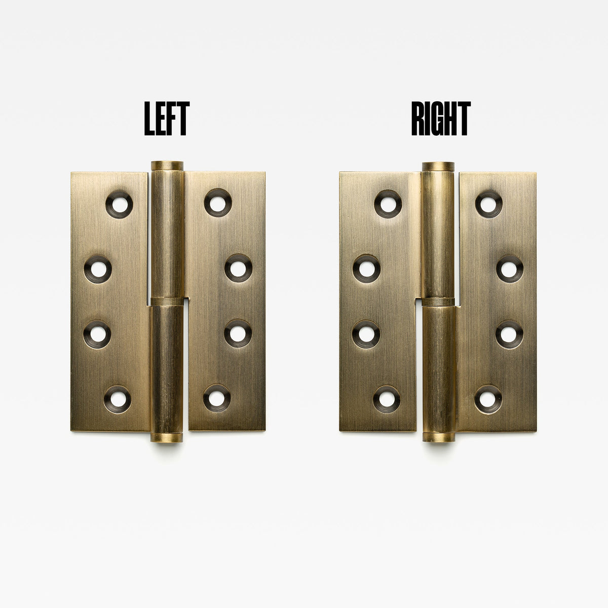 Lift Off Hinge Aged Brass — view 2