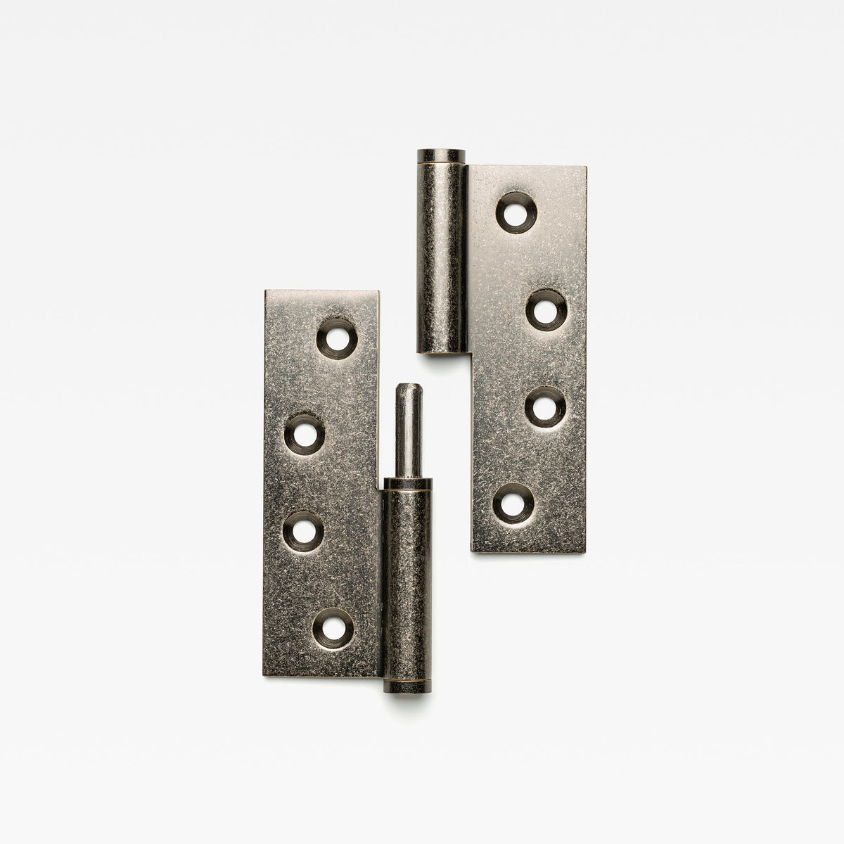 Lift Off Hinge Tumbled Nickel — view 1