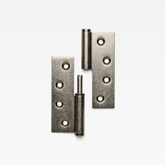 Lift Off Hinge Tumbled Nickel — view 1