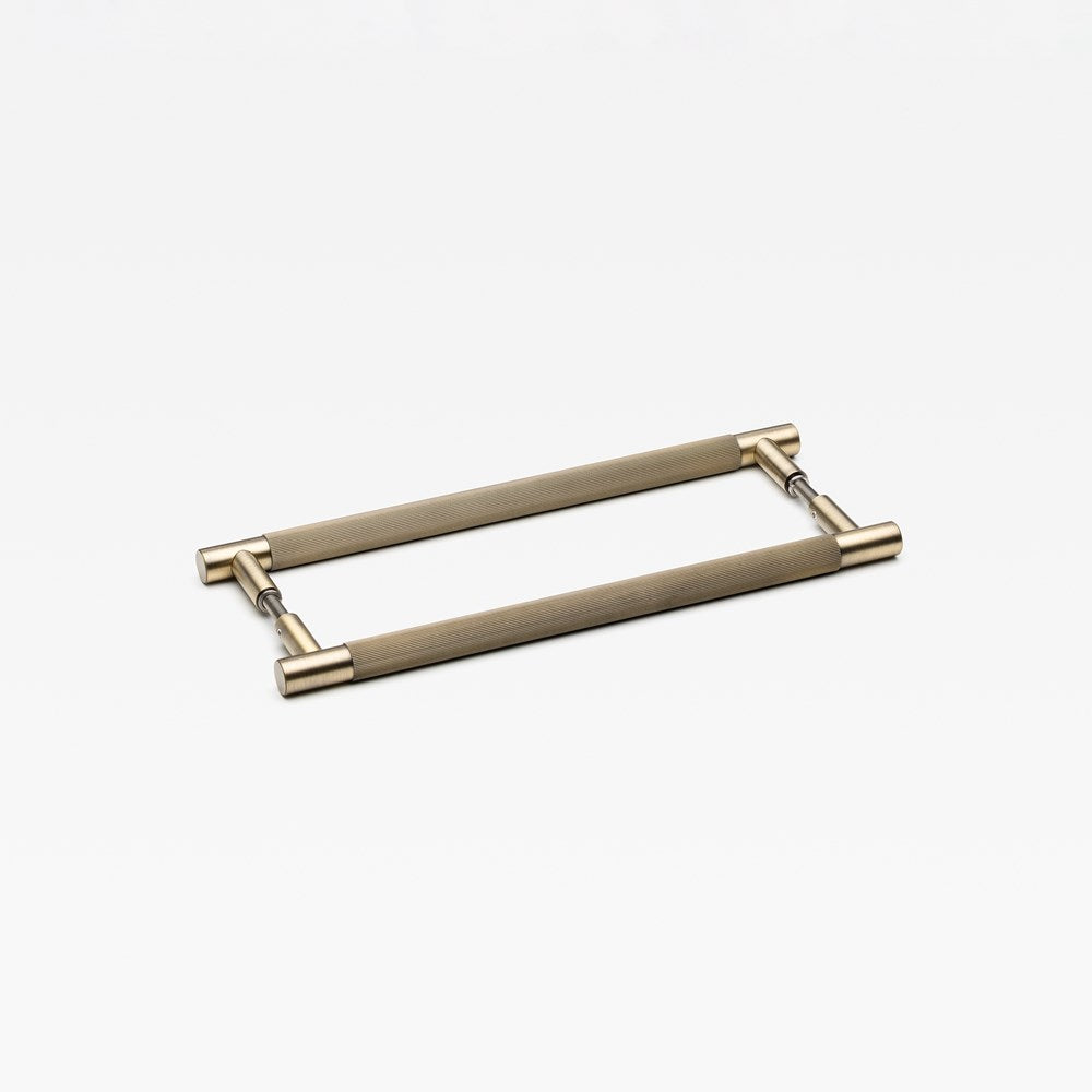 Linear Entry Pull Aged Brass Small — view 1