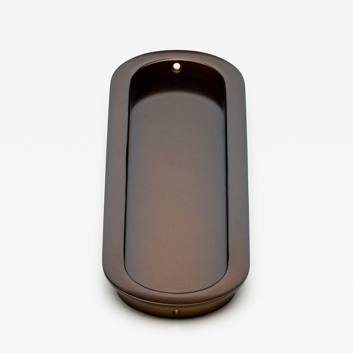 Oval Flush Pull Bronze — view 2