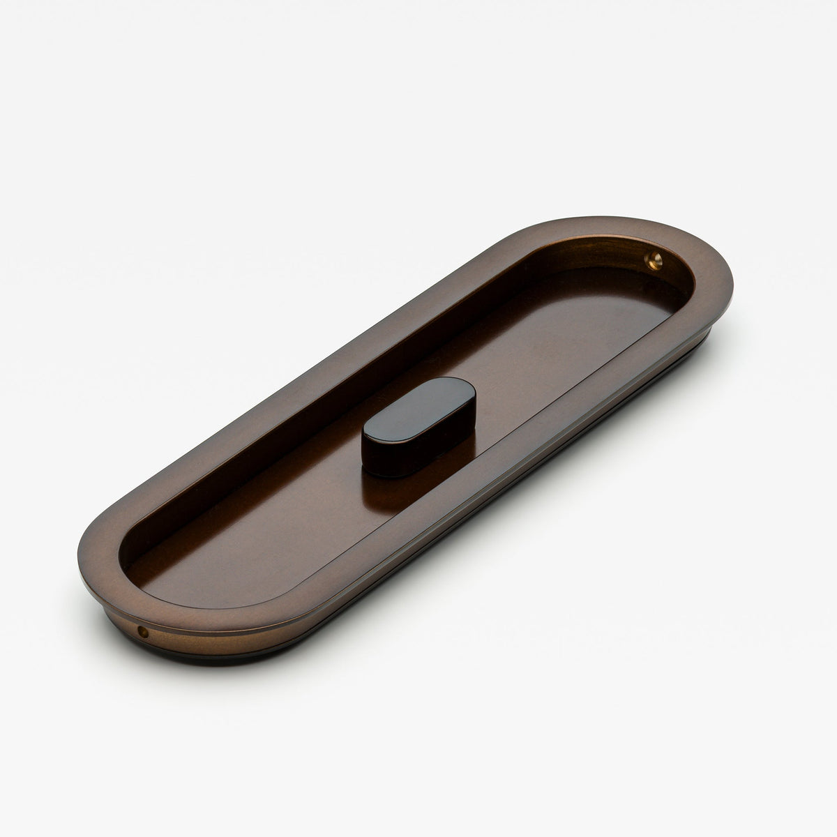 Oval Flush Pull Privacy Bronze — view 2