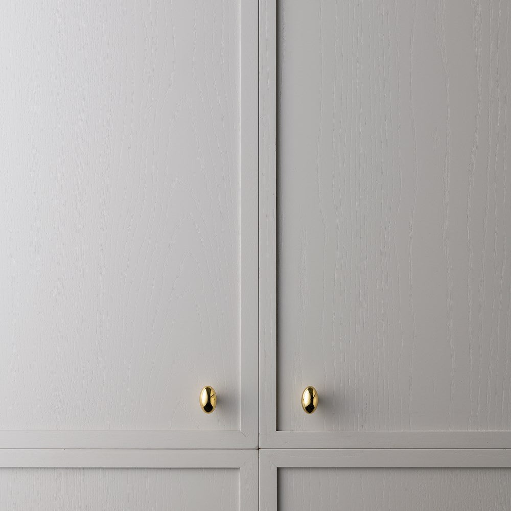 Olive Knob Polished Brass — view 4