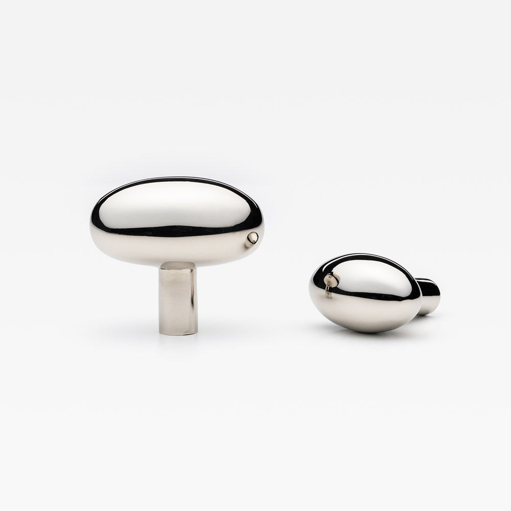 Olive Knob Polished Nickel — view 1