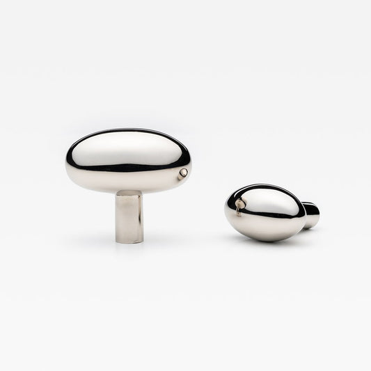 Olive Knob Polished Nickel — view 1