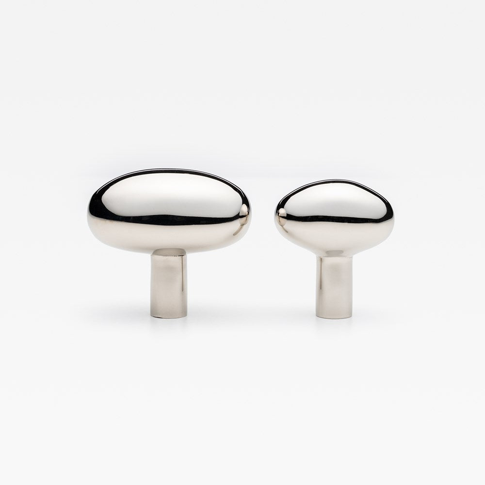 Olive Knob Polished Nickel — view 3