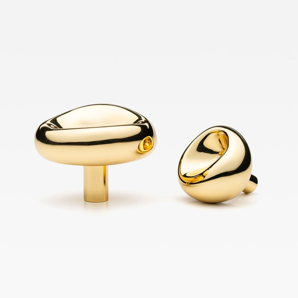 Orietta Knob Polished Brass — view 1