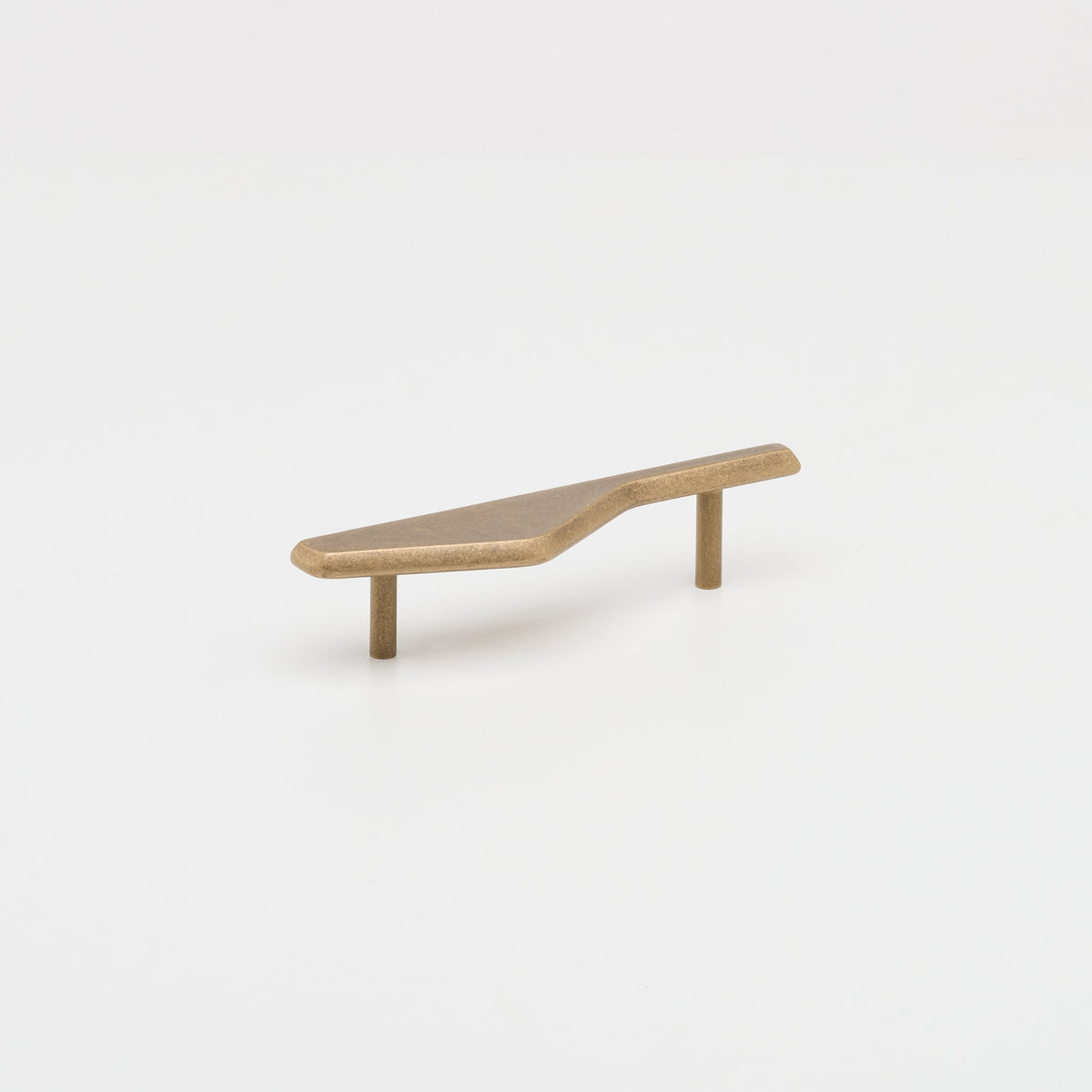 Outline_C Handle Tumbled Brass — view 6