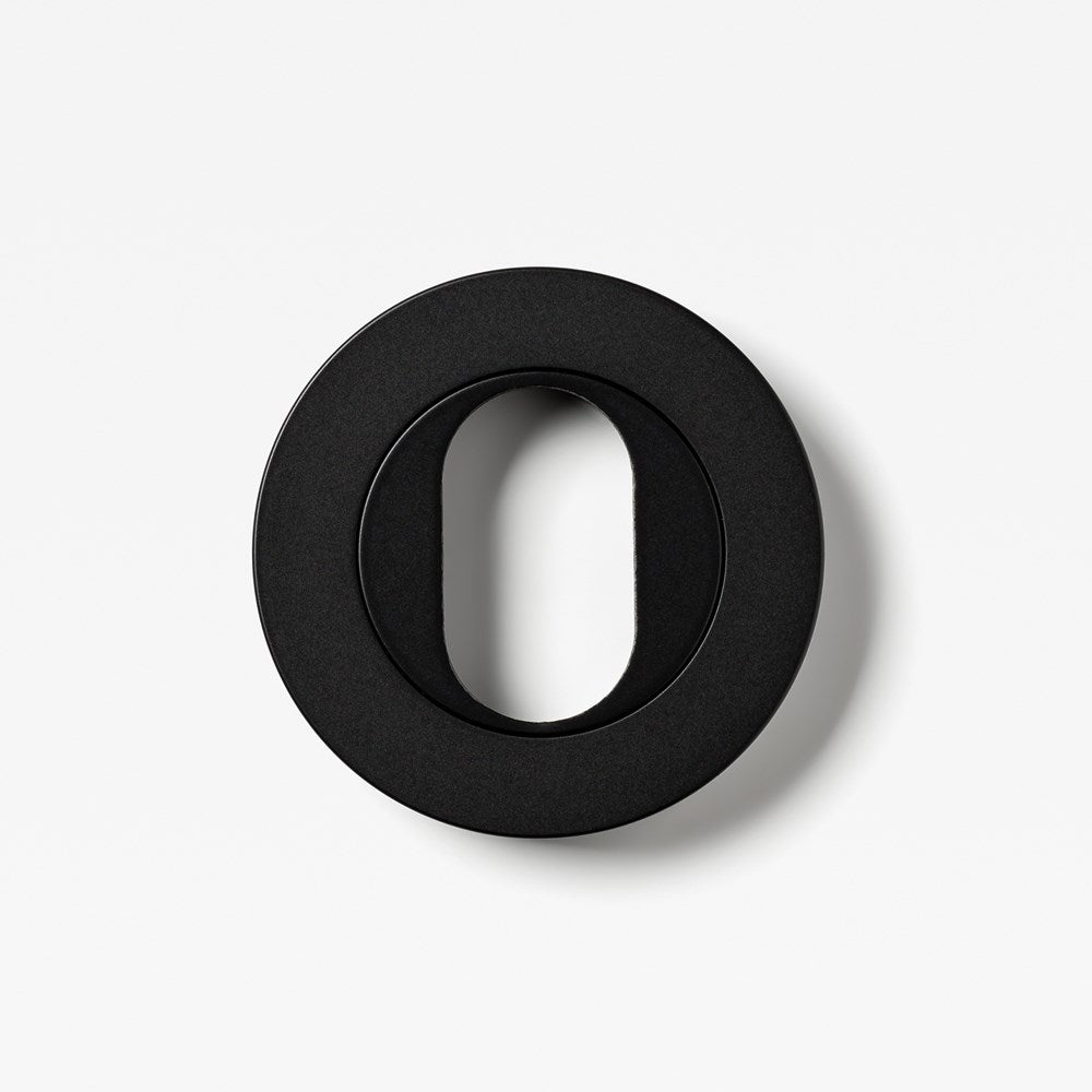 Escutcheon Oval Black — view 2