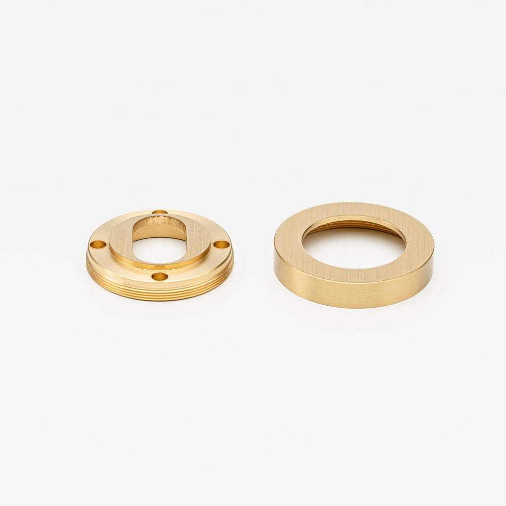Escutcheon Oval Brass — view 3