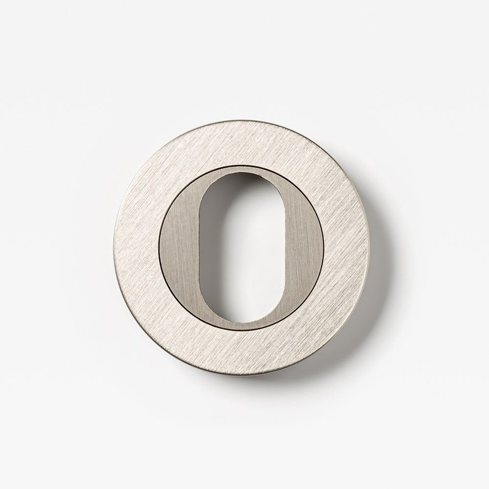 Escutcheon Oval Nickel — view 2