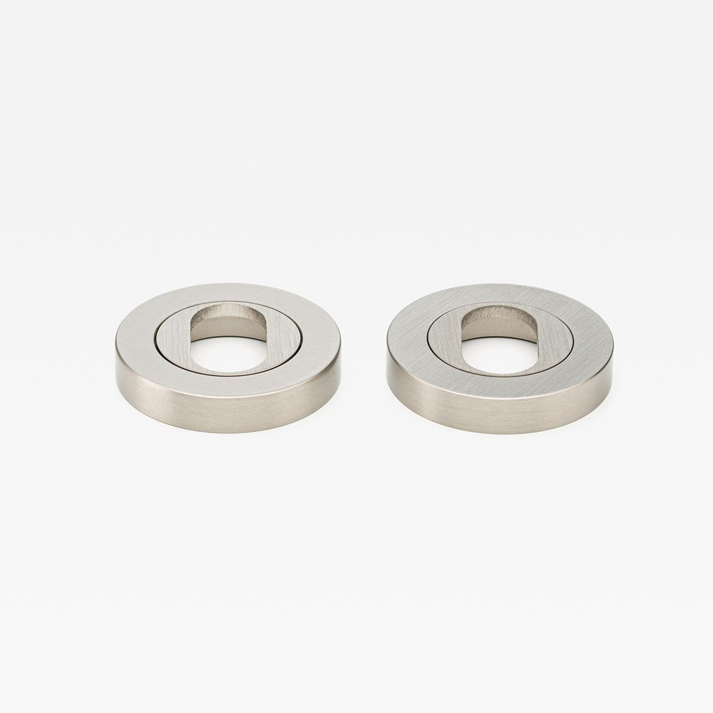 Escutcheon Oval Nickel — view 1
