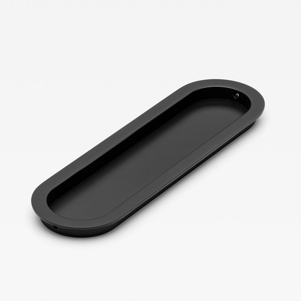 Oval Flush Pull Black — view 2