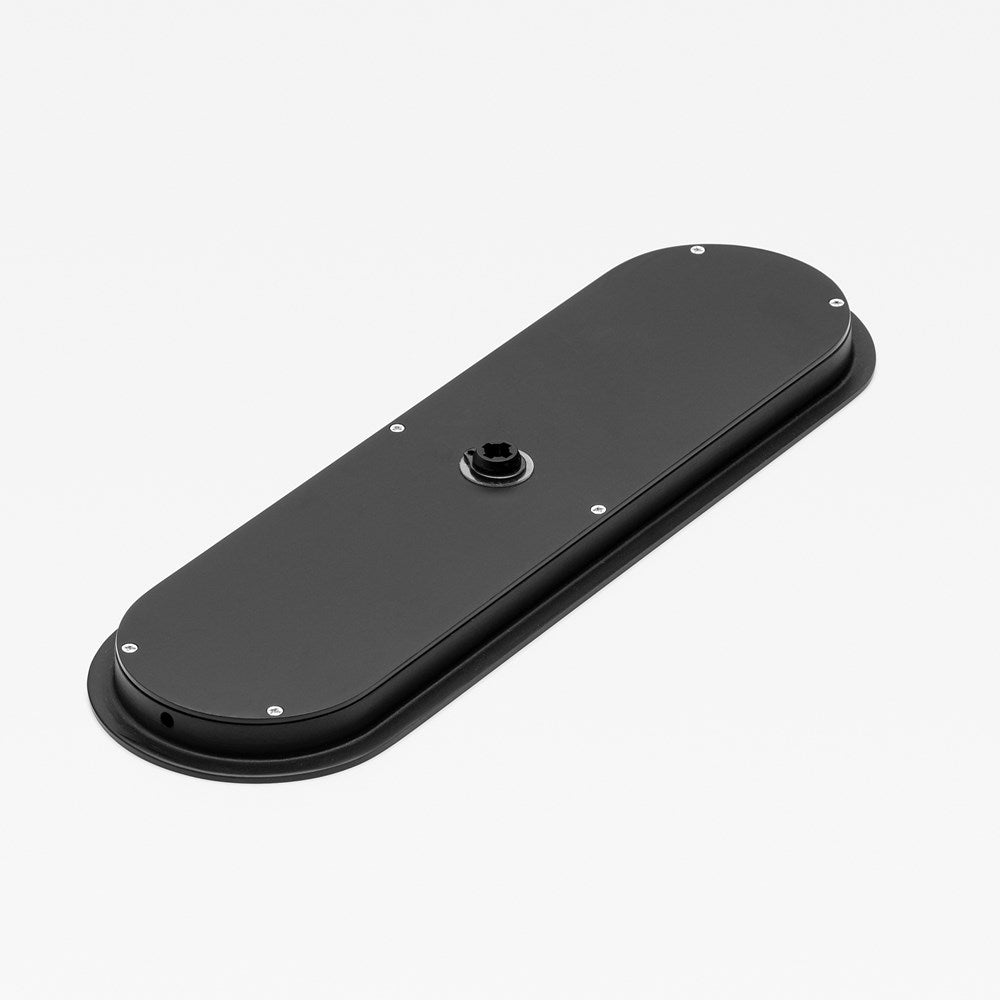 Oval Flush Pull Privacy Black — view 3