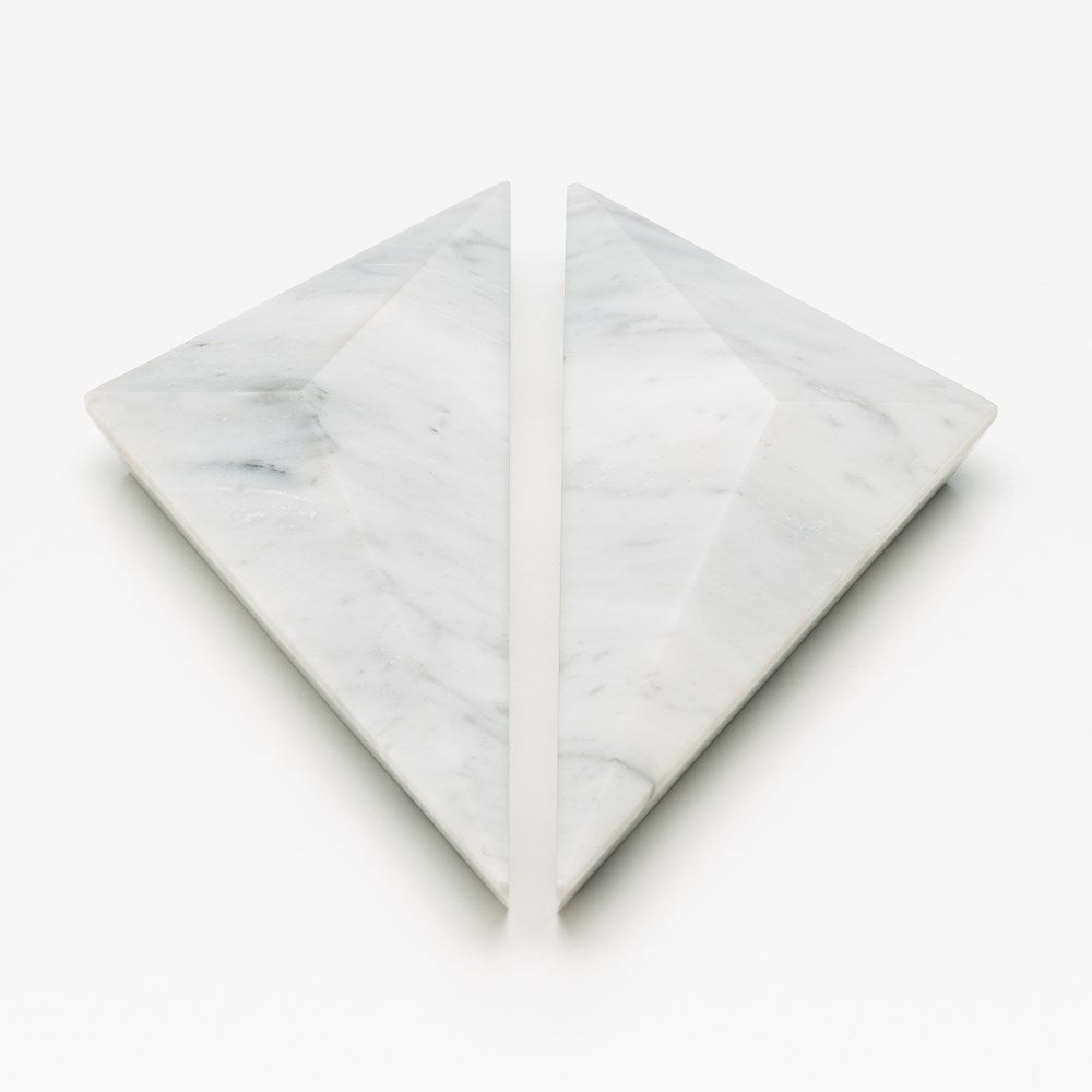 Prism Marble Handle Carrara — view 4