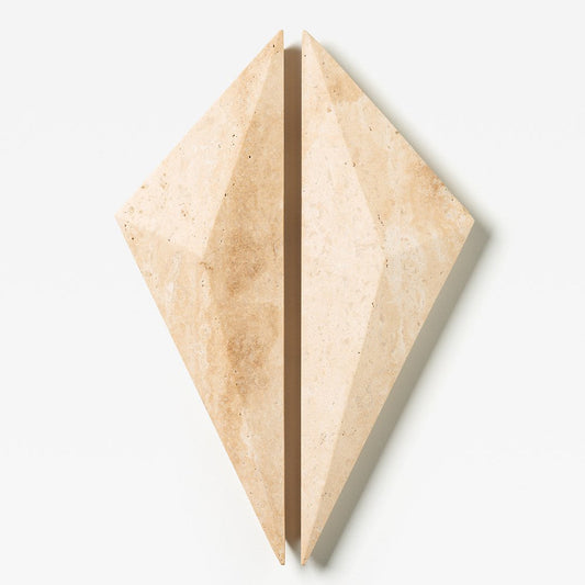 Prism Travertine Handle — view 1