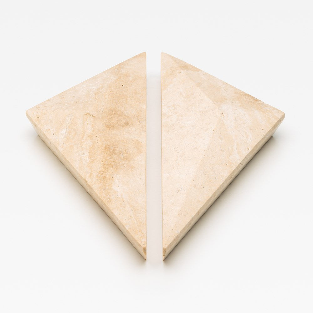 Prism Travertine Handle — view 4