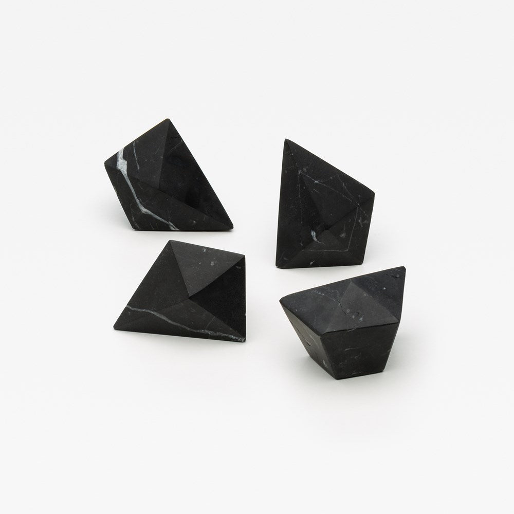 Prism Marble Knob Black — view 2