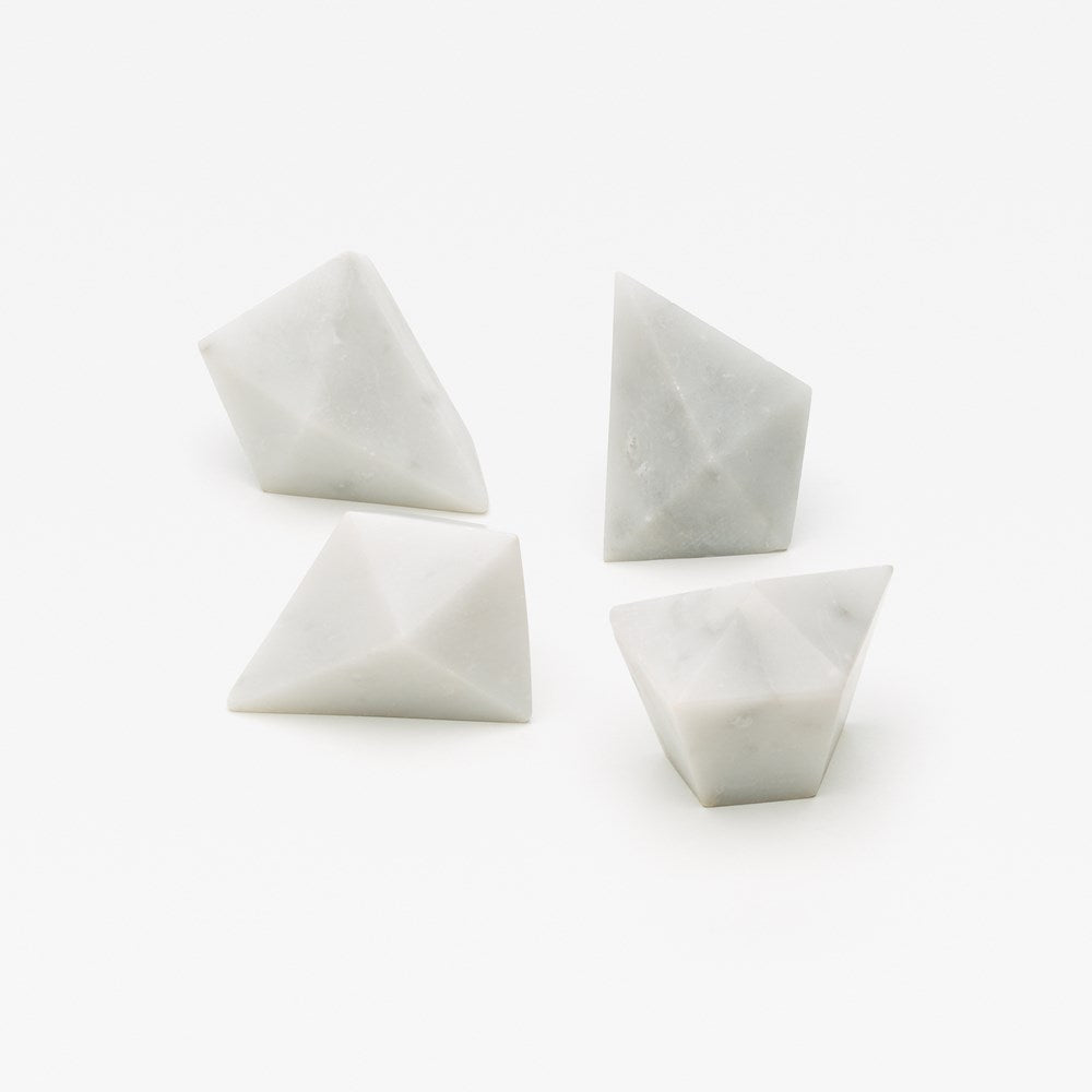 Prism Marble Knob Carrara — view 2