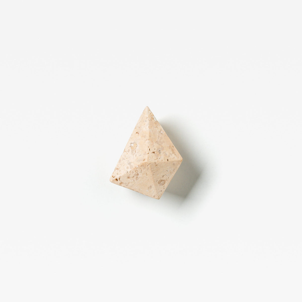 Prism Travertine Knob — view 5