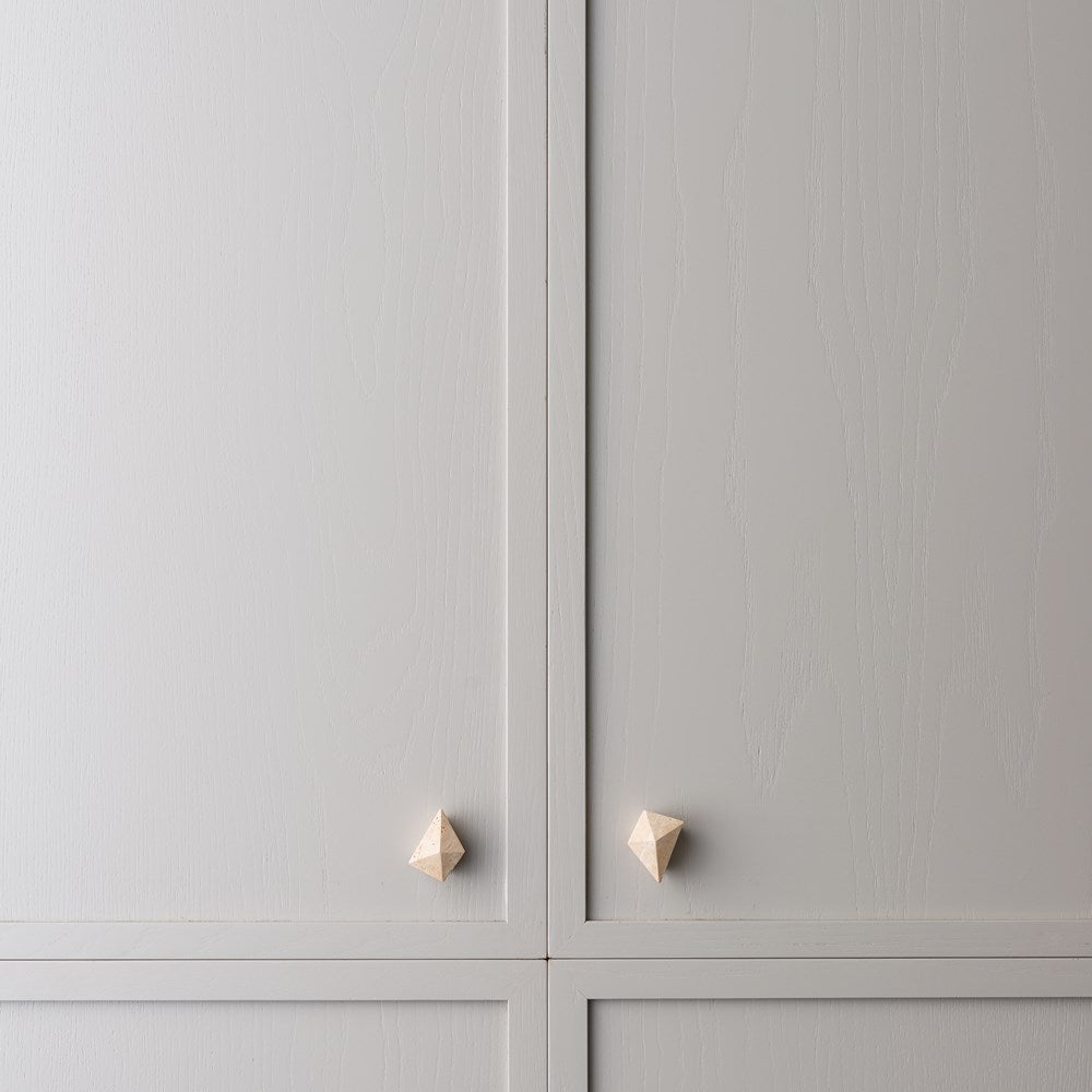 Prism Travertine Knob — view 6