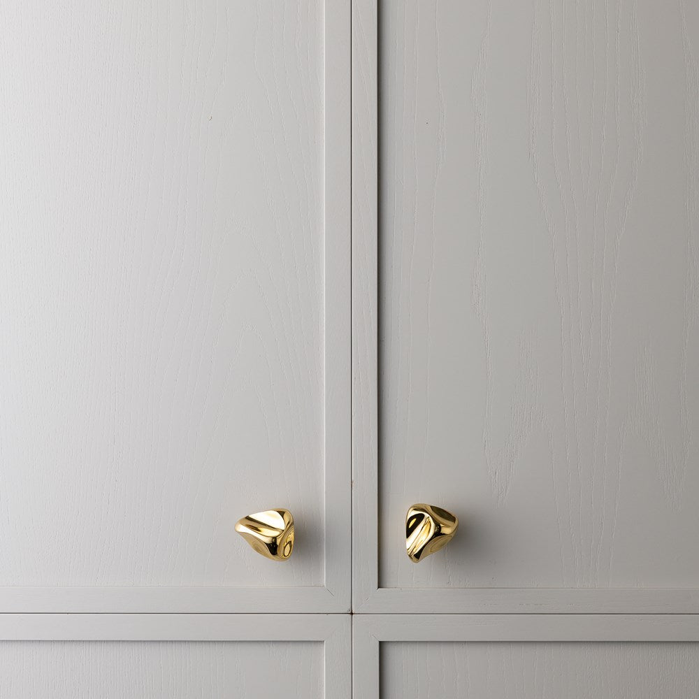 Rubble Knob Polished Brass — view 7