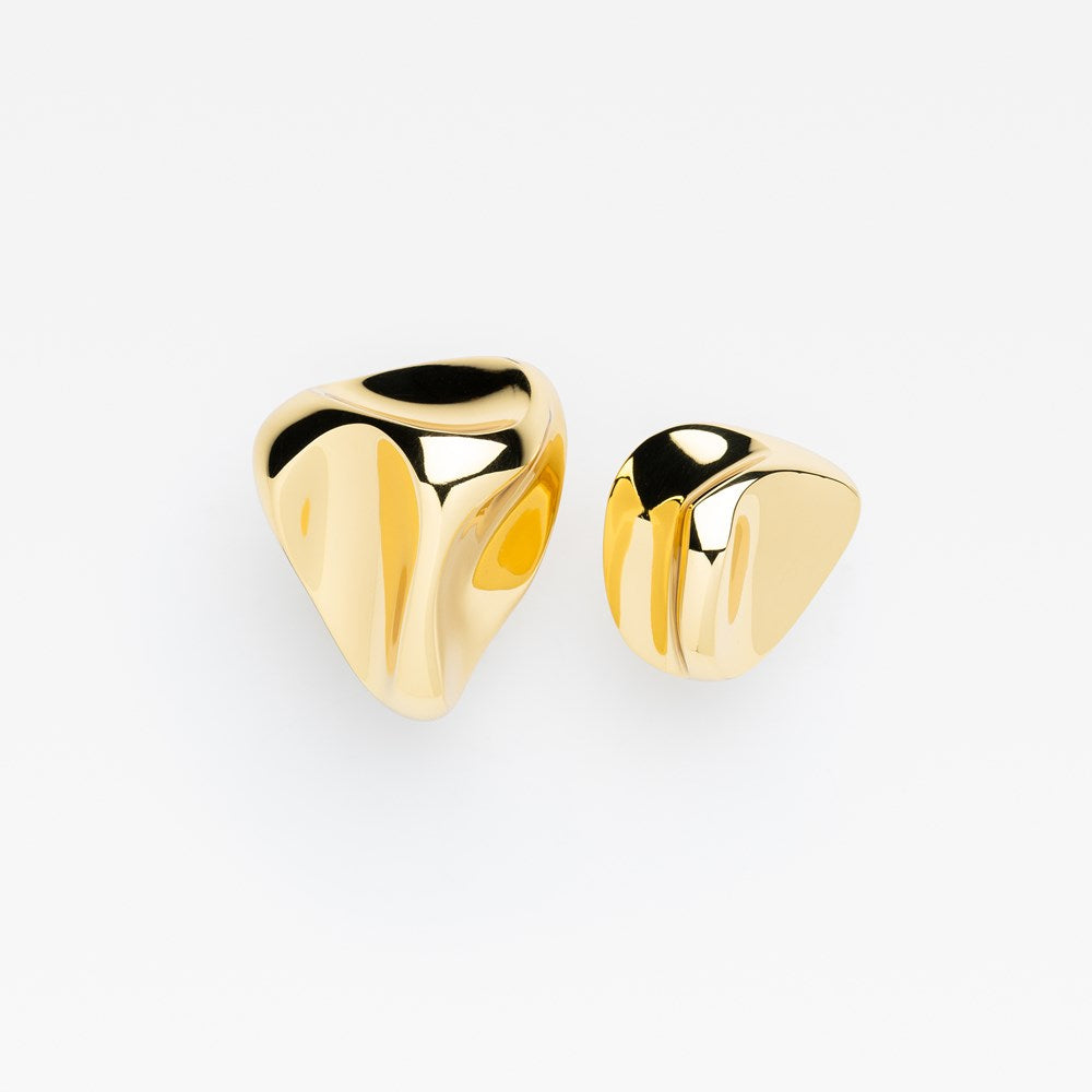 Rubble Knob Polished Brass — view 4