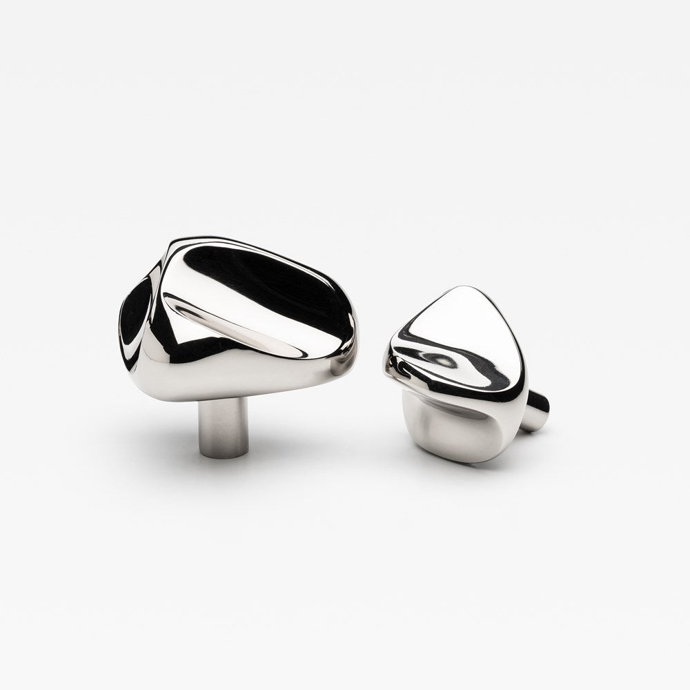 Rubble Knob Polished Nickel — view 1