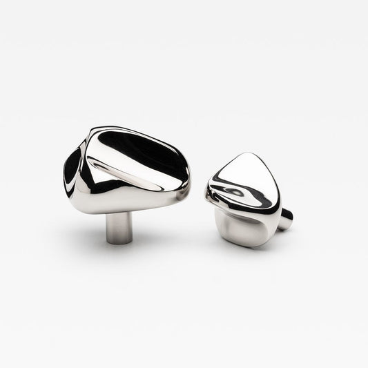 Rubble Knob Polished Nickel — view 1